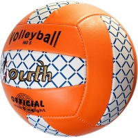 Мяч волейбольный (оранжевый), PVC 2.7, 280 гр, машинная сшивка E33542-5